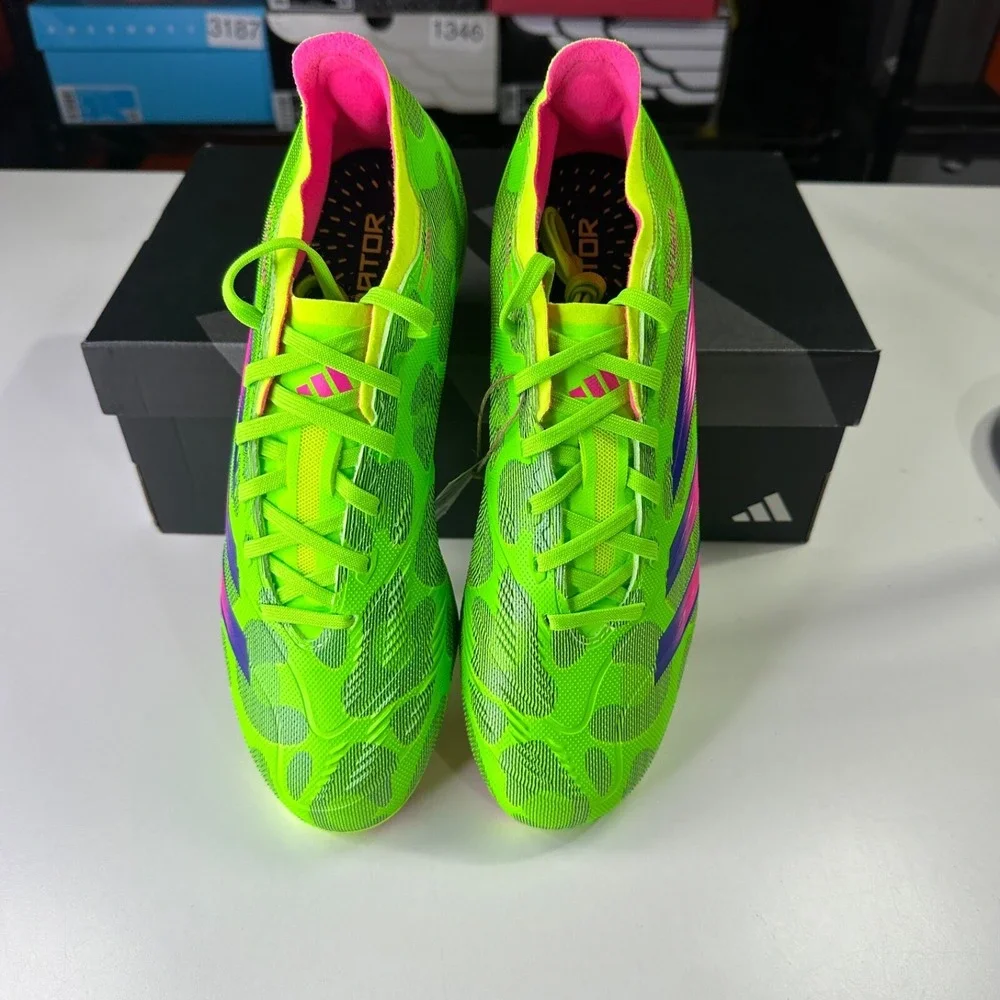 Adidas Men's Predator League FG Gen Pre Cleats Size 12 Green/ Black ID0701